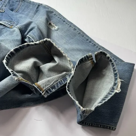 Cruel Girl Low Rise Bootcut Jeans Mid Wash Distressed 13R Western Y2k - Picture 4 of 11